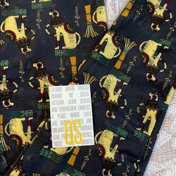 NEW!!! LuLaRoe OS Egyptian Cat Leggings - Picture 3 of 4